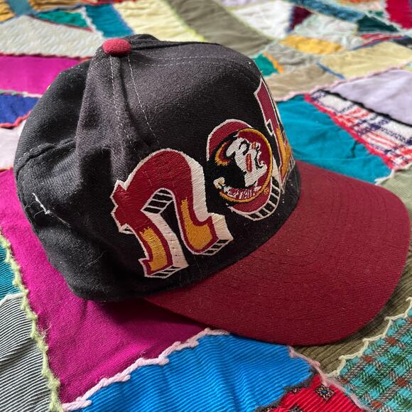 Vintage 1990's Florida State Seminoles Top of the World Graffiti Sz 7 - Picture 3 of 7